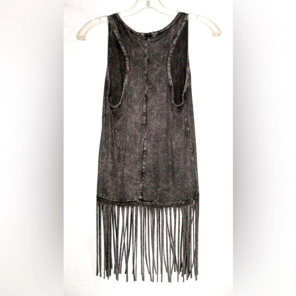 NWOT Shhh I'm Hunting Cowboys Black Distressed Western Tank Top Women's Medium M - Picture 2 of 14